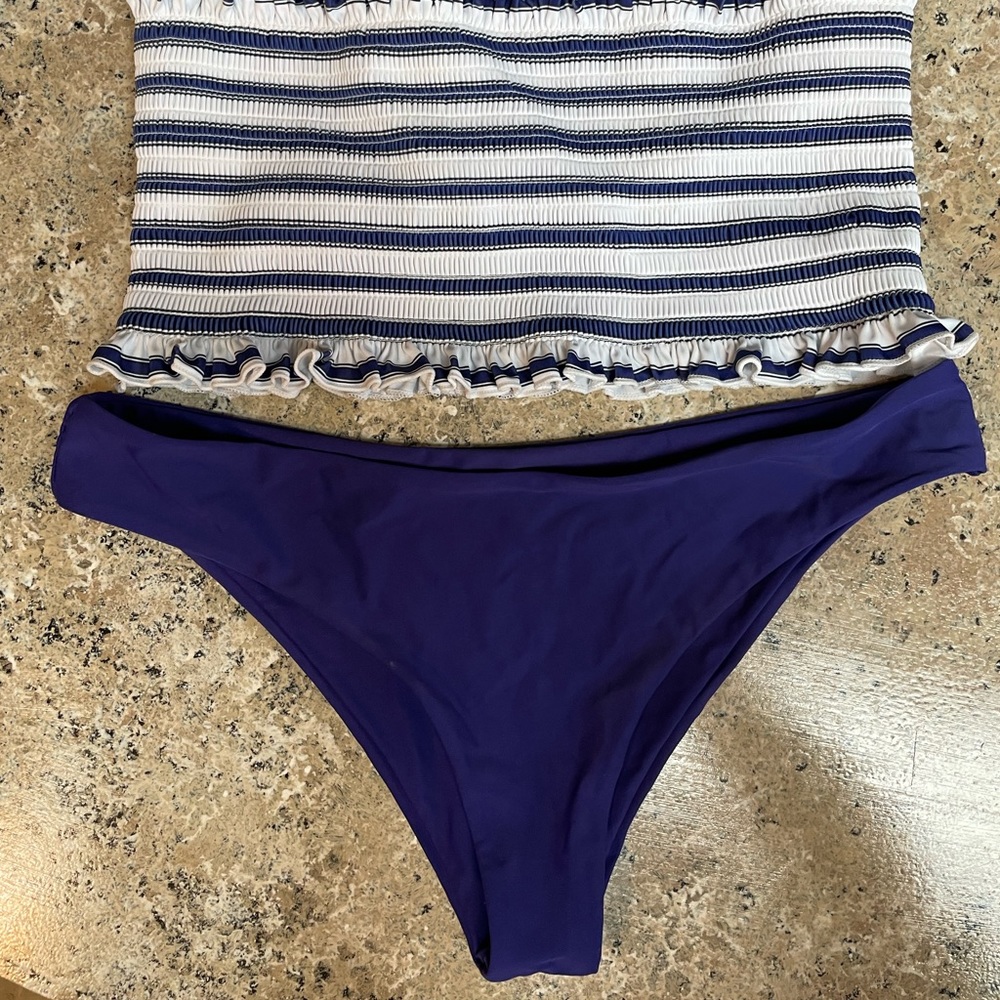 Zaful Bandeau Bikini Set